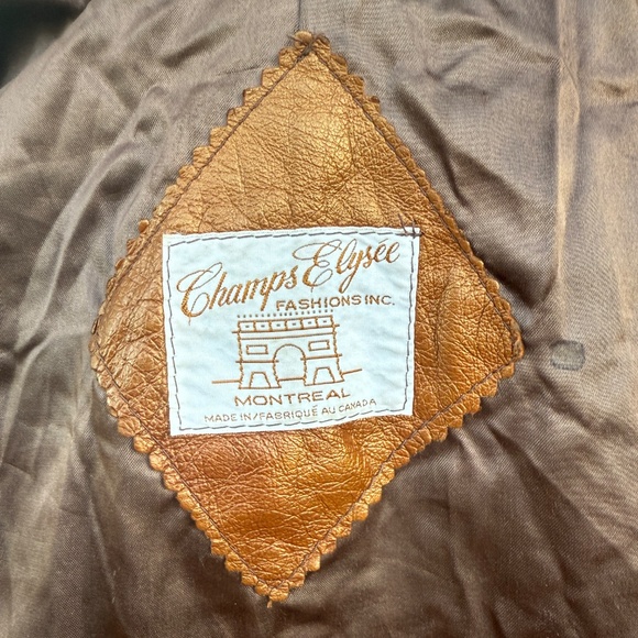 Vintage 70s Champs Elysée Fashions leather jacket (Made in Canada) - Picture 12 of 12
